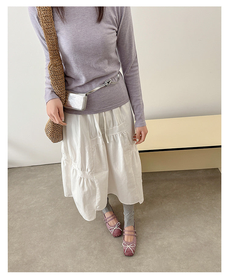 Karin Luna In Stock In Stock   Summer New Sweet Bowknot Color Block Square Toe Height-Increasing Slippers