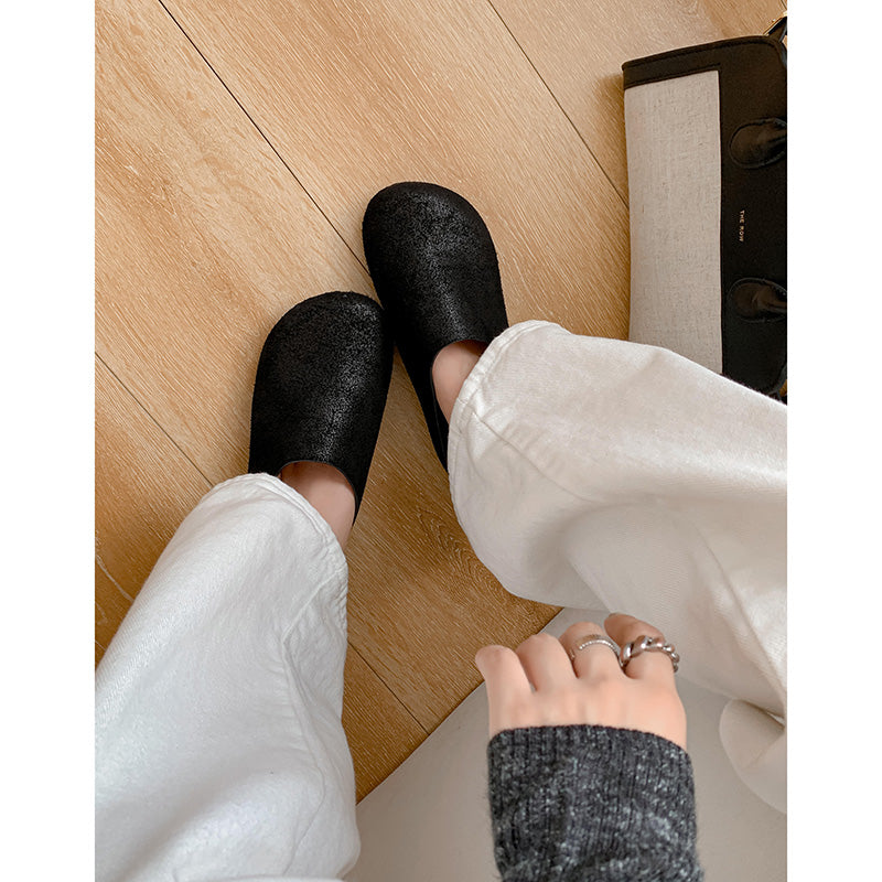 Karin Luna Full Layer Inside and Out~Spot Goods Spot Goods Basic Versatile Mules Slippers