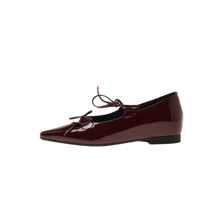 Karin Luna In Stock Spot Goods  Hot-selling Element Bowknot Square Toe Pointed Toe Single Shoes