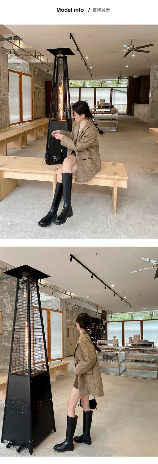 Karin Luna In Stock In-stock Basic Classic Timeless Round Toe Casual Riding Boots
