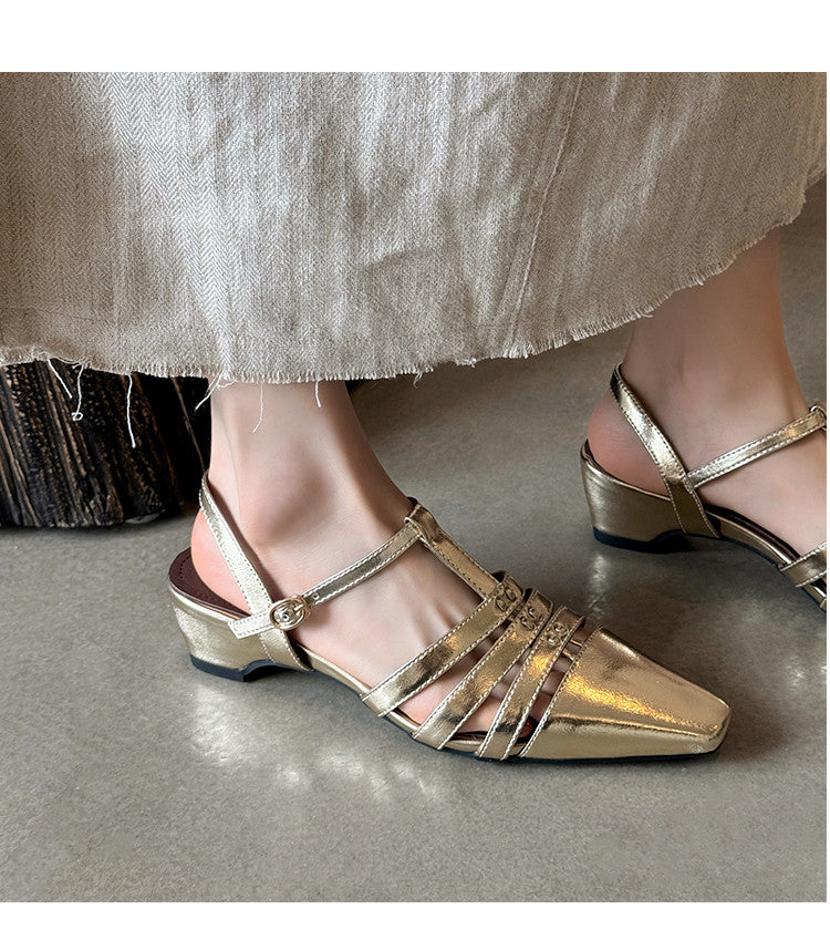 Karin Luna Classic Old Money Style Closed Toe Sandals