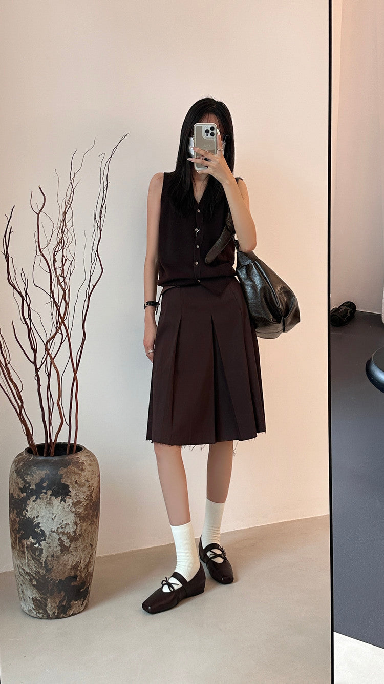 Karin Luna In Stock Spot Goods  Square Toe Internal Height Increase Detachable Bowknot