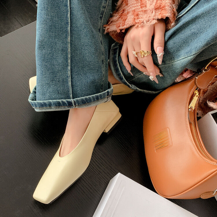 Karin Luna has prepared stock  Full leather inside and out  Top Layer Horse Oil Cowhide Shallow Mouth Nursing Mary Jane Shoes