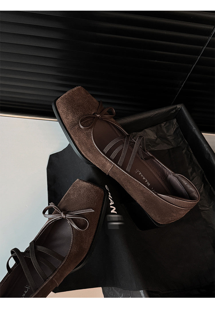 Karin Luna Hot Item Hot Item Xiaohongshu Hot Item  Comes with Bowknot Mary Jane Flats