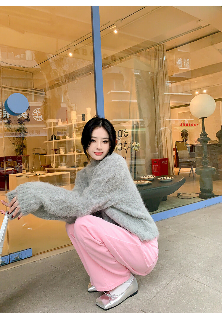Karin Luna In Stock Spot Goods  Hurry up and grab this hot item!！Square-Toed Flat Granny Shoes