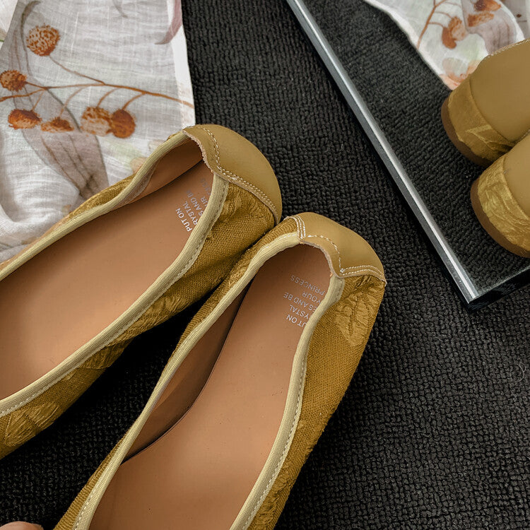 Karin Luna In Stock  In stock  Vintage Chinese Style Embroidered Rose~ Butterfly Knot Granny Shoes