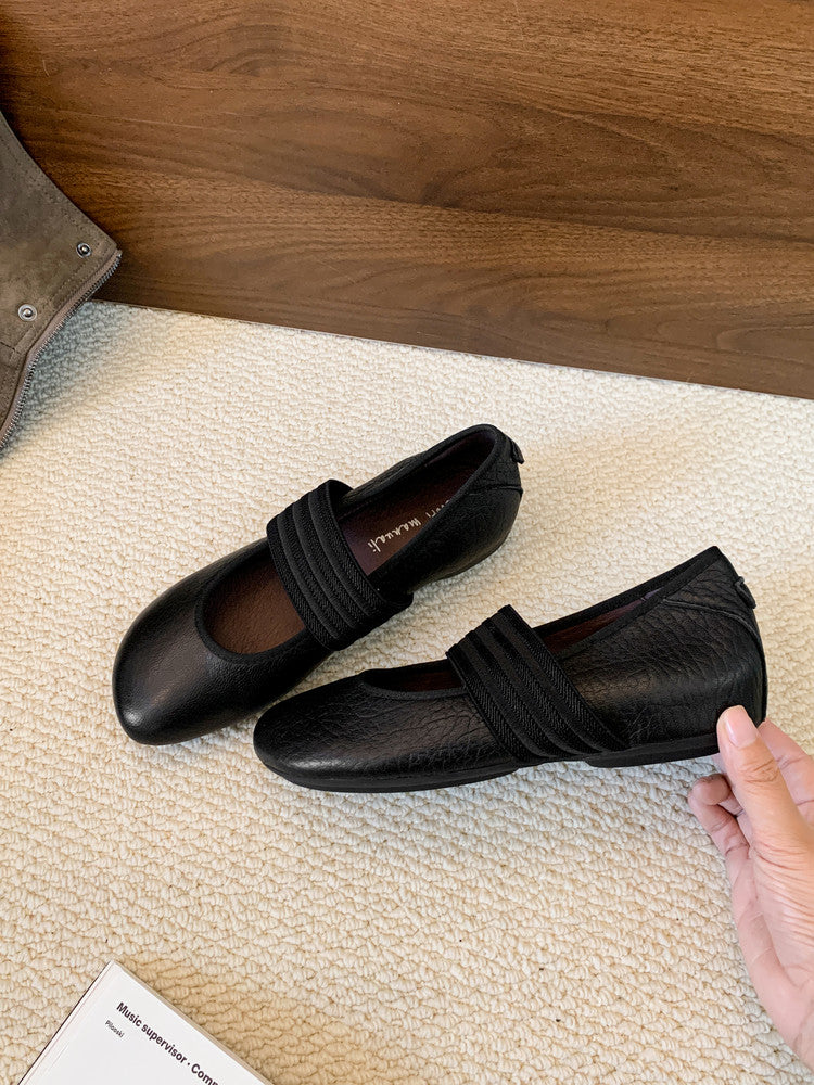 Karin Luna Full Layer Inside and Out~Basic Versatile Hidden Heel Granny Flats