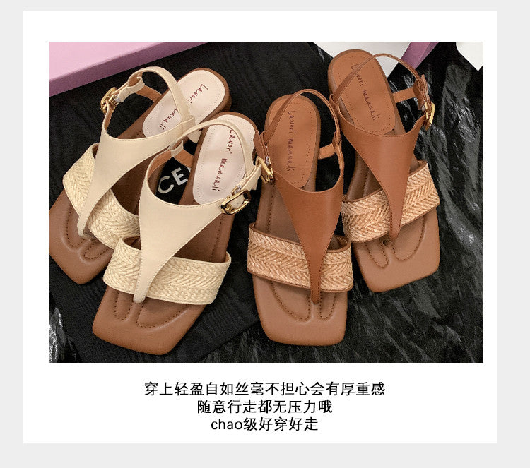 Karin Luna Classic Style  In stock  Basic versatile vacation style thong sandals