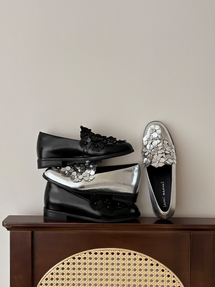 Karin Luna Casual Shoes Series~  Spot Goods In Stock Floral British Style Deep Mouth Single Shoes