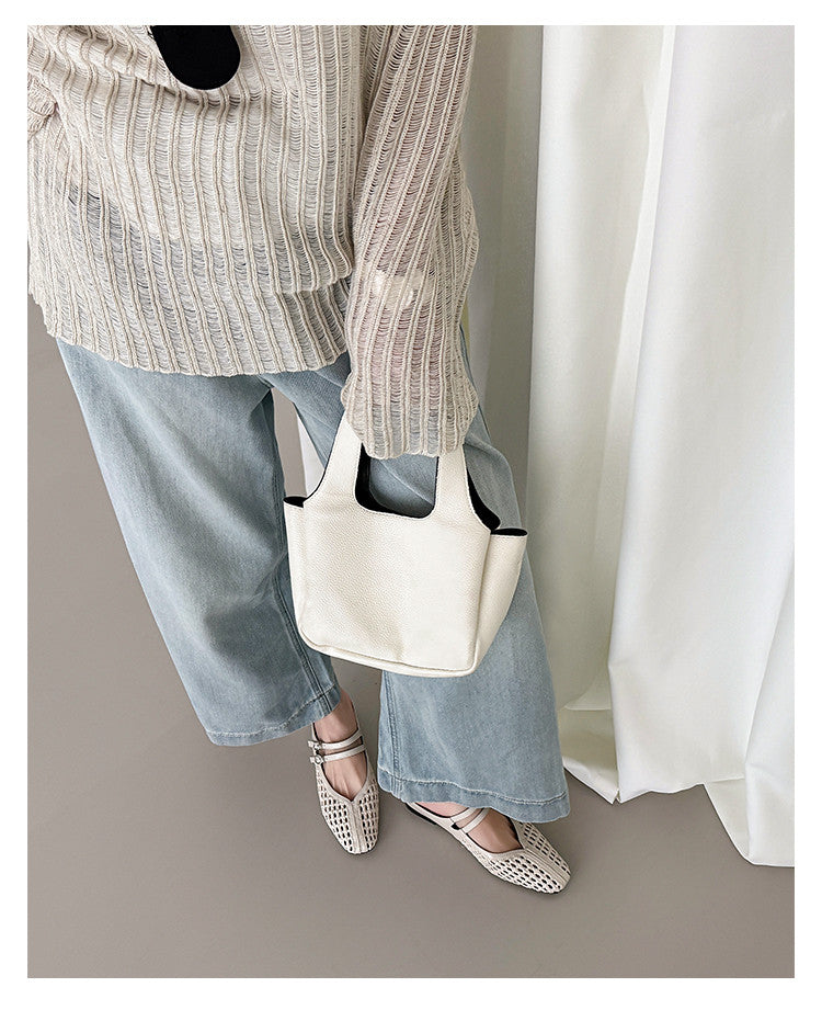 Karin Luna In Stock Spot Goods Hollow Woven One-Strap Closed-Toe Slippers