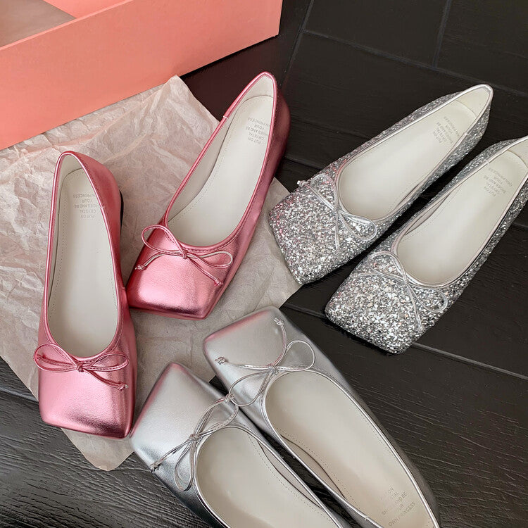 Karin Luna In Stock Spot Goods  Hurry up and grab this hot item!！Square-Toed Flat Granny Shoes
