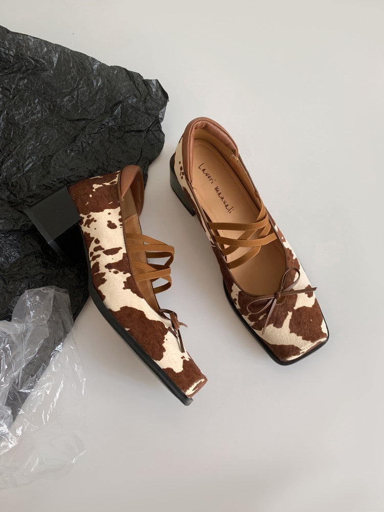 Karin Luna Hot Item Hot Item Xiaohongshu Hot Item  Comes with Bowknot Mary Jane Flats