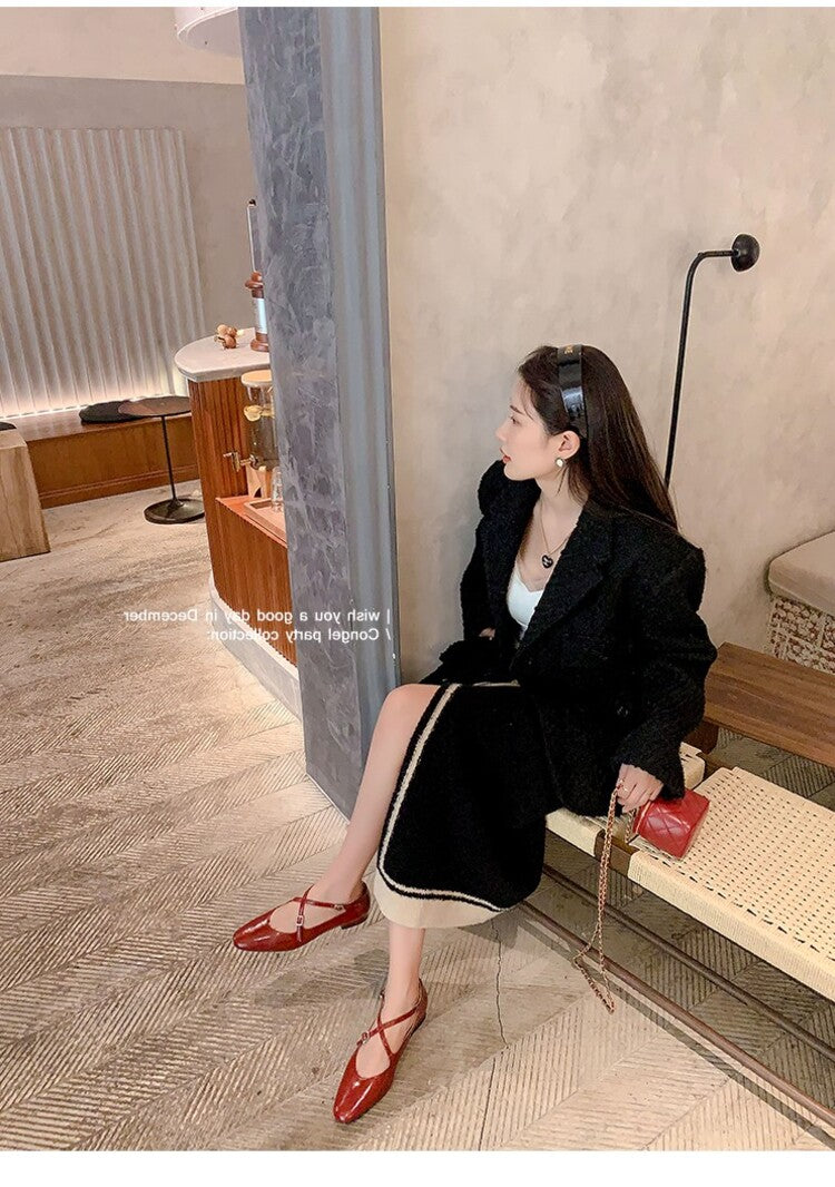 Karin Luna Bestseller Available for sale all seasons Mary Jane with built-in data Full Leather Single Shoes Go ahead with confidence