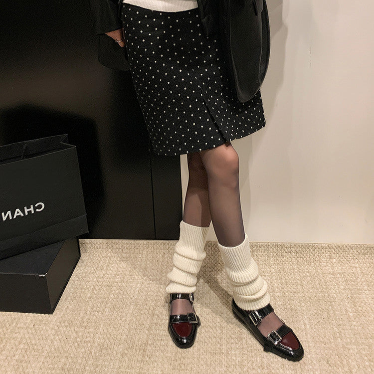 Karin Luna In Stock Spot Goods One-Strap Height-Increasing Belt Buckle Single Shoes