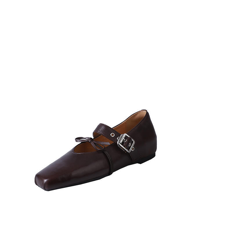 Karin Luna In Stock Spot Goods  Square Toe Internal Height Increase Detachable Bowknot