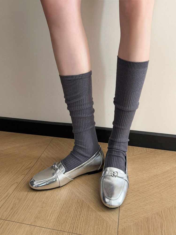 Karin Luna In Stock Spot Goods Basic Versatile British Style Single Shoes