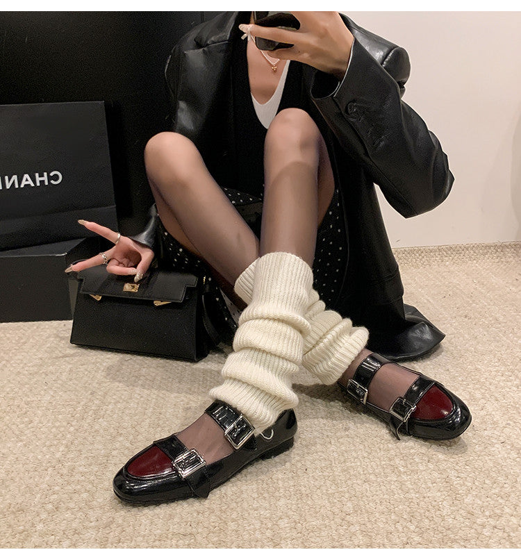 Karin Luna In Stock Spot Goods One-Strap Height-Increasing Belt Buckle Single Shoes