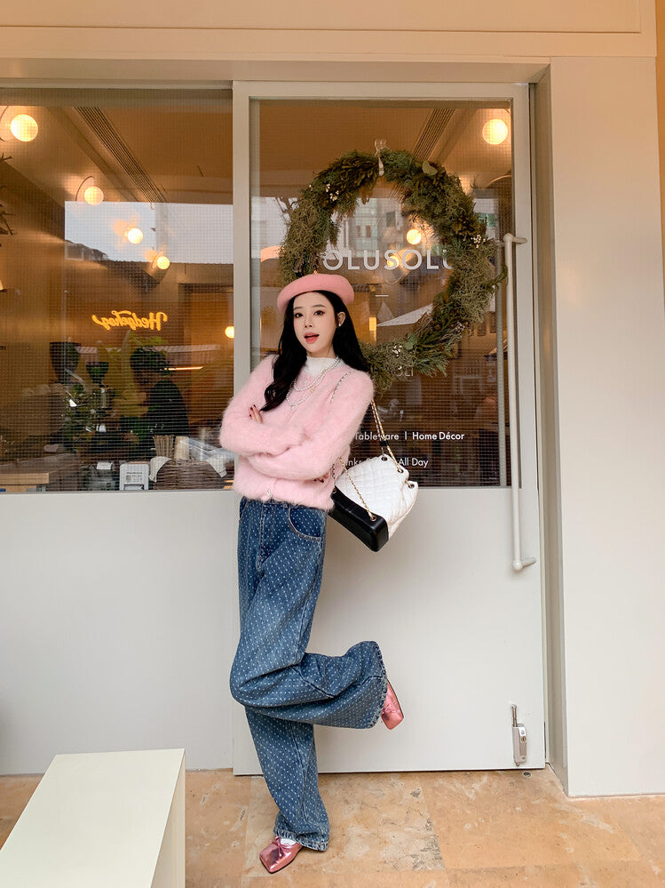 Karin Luna In Stock Spot Goods  Hurry up and grab this hot item!！Square-Toed Flat Granny Shoes