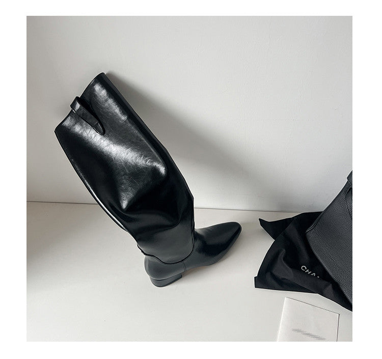 Karin Luna In Stock In Stock Classic Slip-On Straight Long Boots