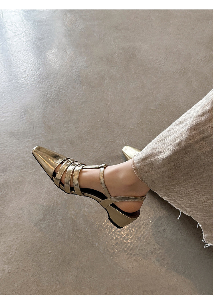 Karin Luna Classic Old Money Style Closed Toe Sandals
