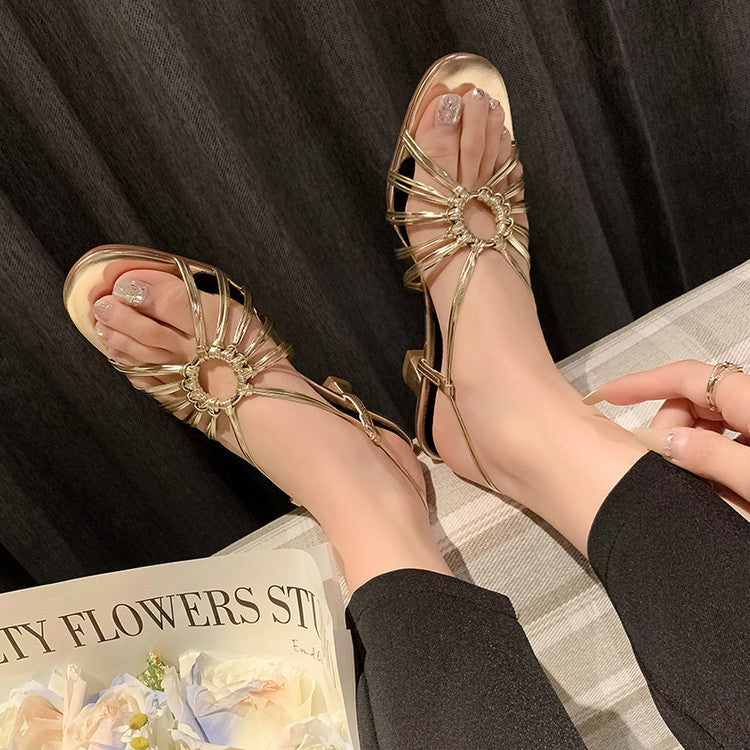 Karin Luna In Stock In Stock  Always in stock Classic French Style Open Toe High Heel Sandals