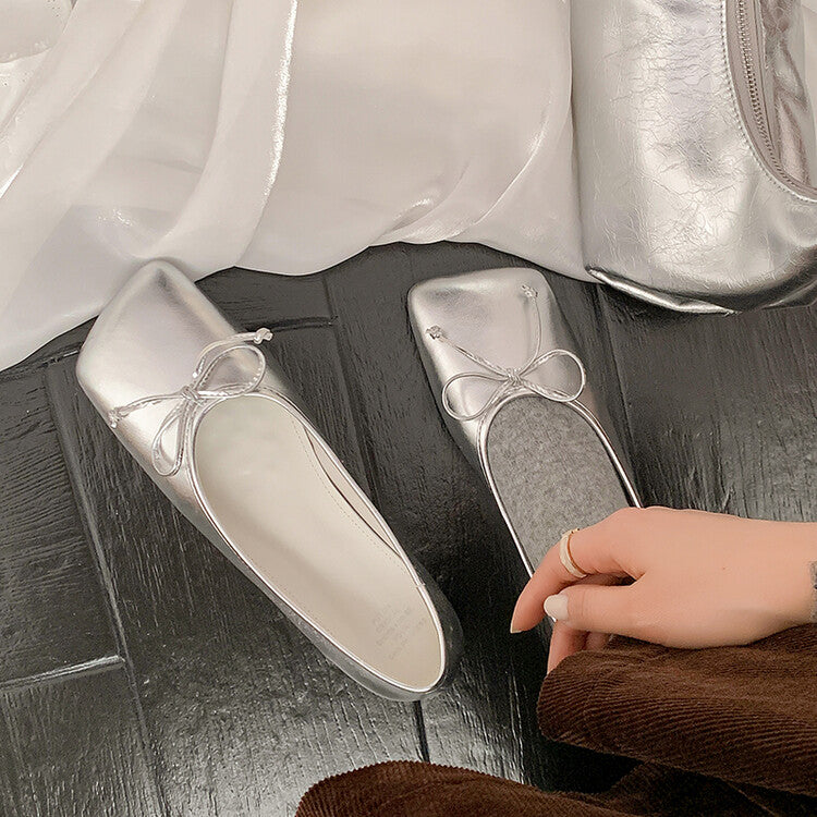 Karin Luna In Stock Spot Goods  Hurry up and grab this hot item!！Square-Toed Flat Granny Shoes