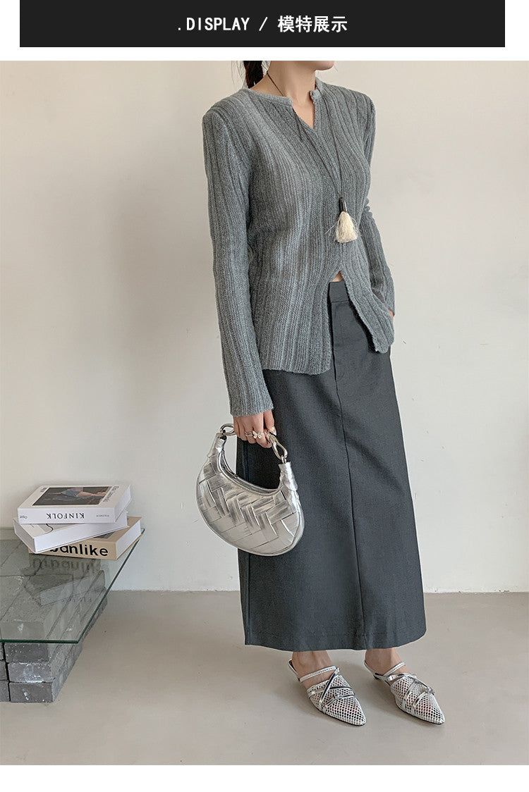 Karin Luna In Stock  Spot Goods  Mesh Series Elegant Closed-Toe Belt Buckle Slippers