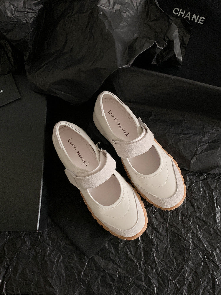 Karin Luna Casual Sports Bottom  Magic Tape Round Toe Casual Style Single Shoes