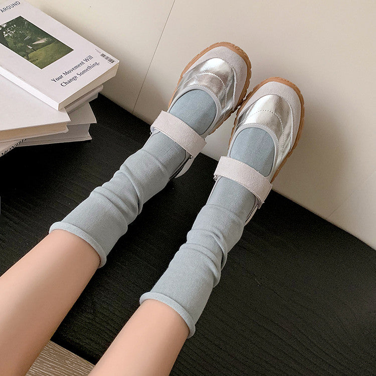 Karin Luna Casual Sports Bottom  Magic Tape Round Toe Casual Style Single Shoes