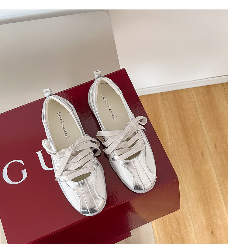 Karin Luna Casual Shoes Series~  In Stock Hot-Selling Versatile Lace-Up Casual Deep Mouth Flats