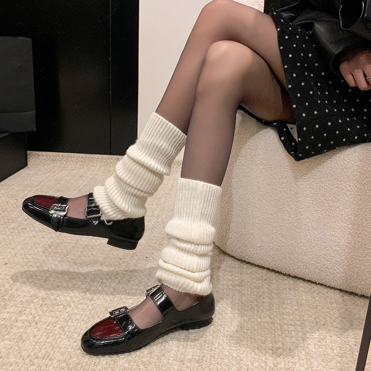 Karin Luna In Stock Spot Goods One-Strap Height-Increasing Belt Buckle Single Shoes