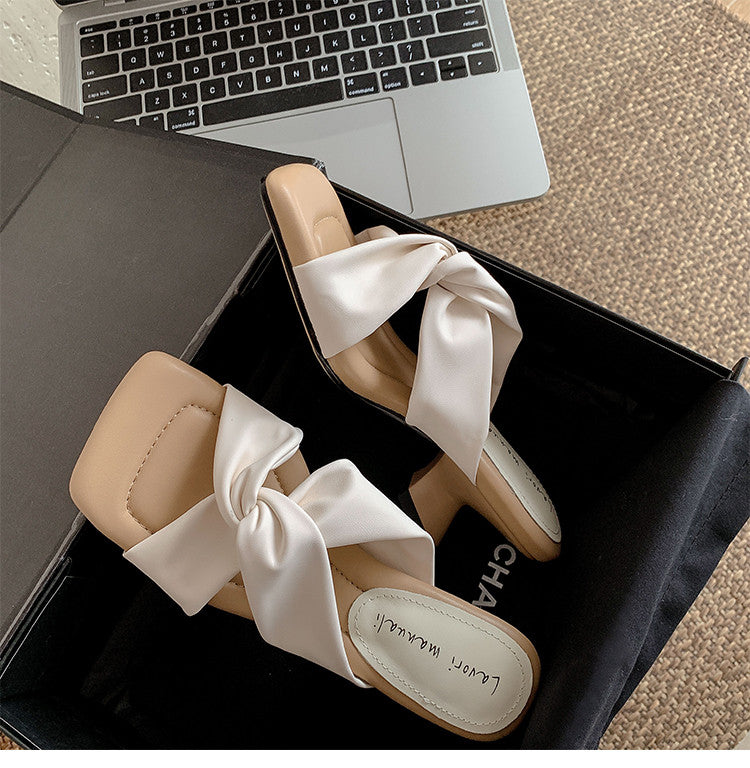 Karin Luna In Stock In Stock Basic Versatile Cross Strap Sofa Insoles Slippers