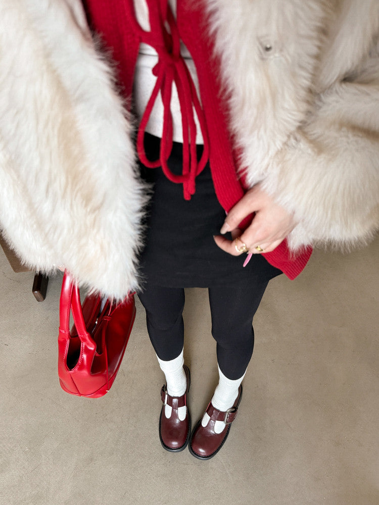 Karin Luna In Stock Spot Goods round Head t Round Toe British Style Single Shoes