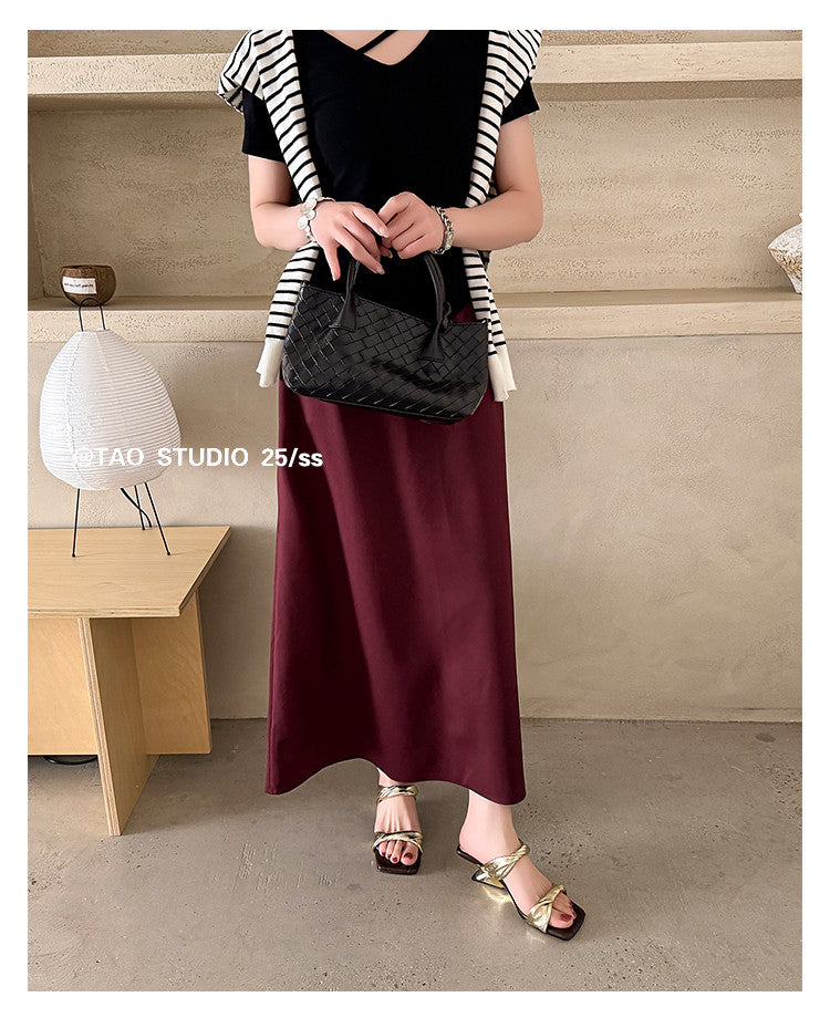 Karin Luna In Stock  Spot Goods   Square Toe One-Strap Irregular Heel Slippers
