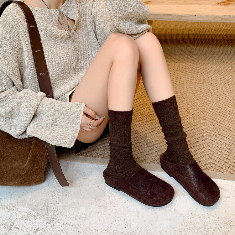 Karin Luna Full Layer Inside and Out~Spot Goods Spot Goods Basic Versatile Mules Slippers
