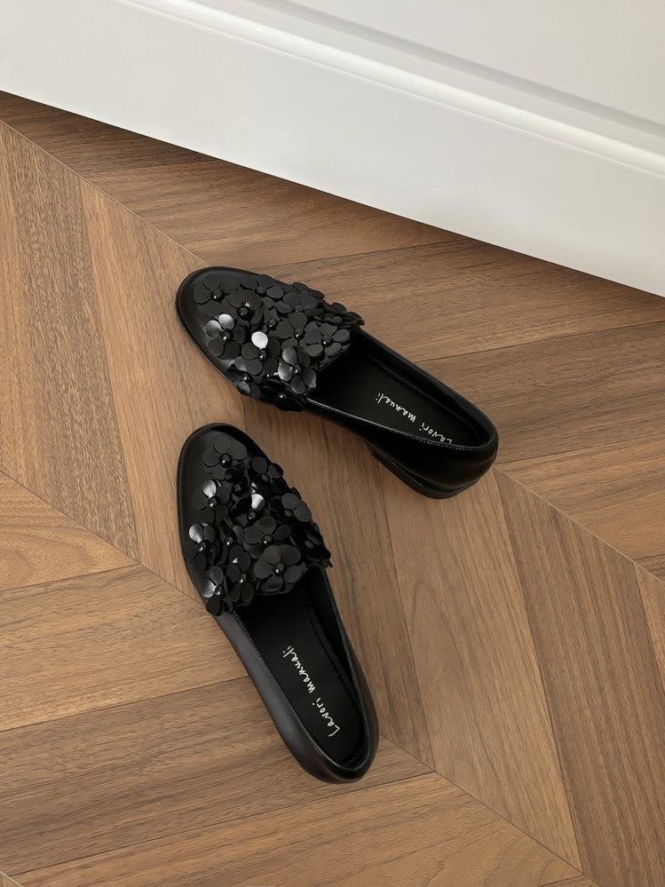 Karin Luna Casual Shoes Series~  Spot Goods In Stock Floral British Style Deep Mouth Single Shoes
