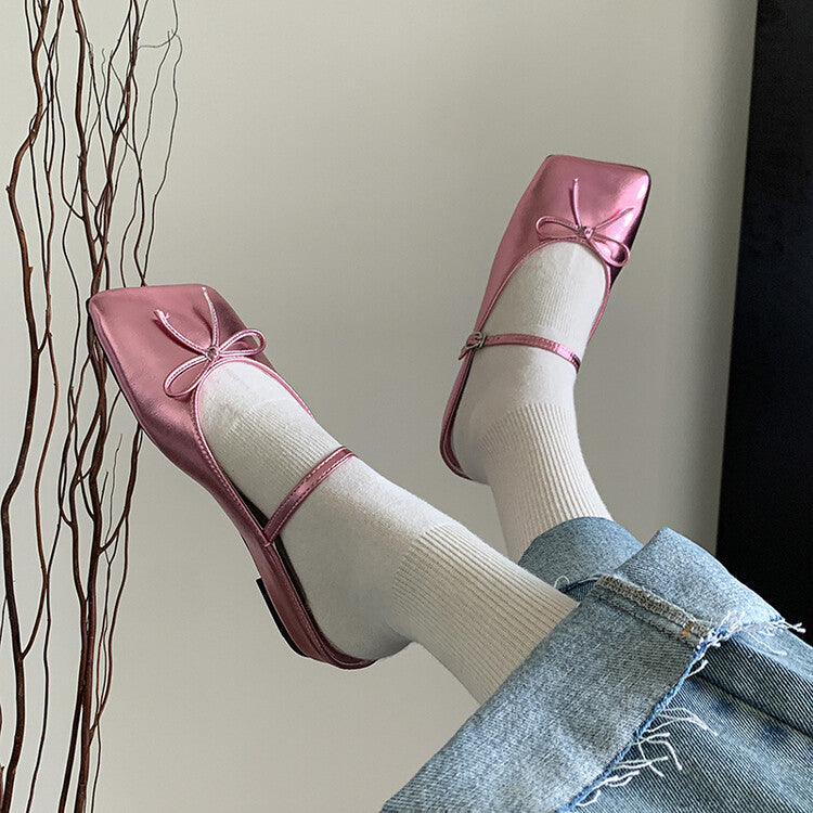 Karin Luna Hot-Selling Derivative Edition~Comes with data plan included Must-have Butterfly Knot Closed-Toe Height-Increasing Slippers