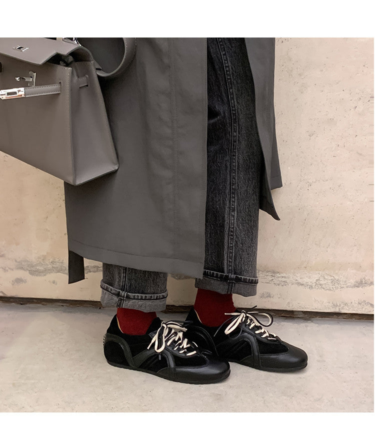 Karin Luna In Stock Spot Goods Casual Style Suede Lace-Up Height-Increasing Popular Single Shoes