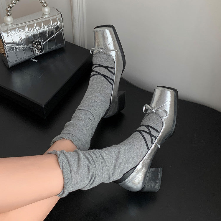 Karin Luna Hot Item Hot Item Xiaohongshu Hot Item  Comes with Bowknot Mary Jane Flats