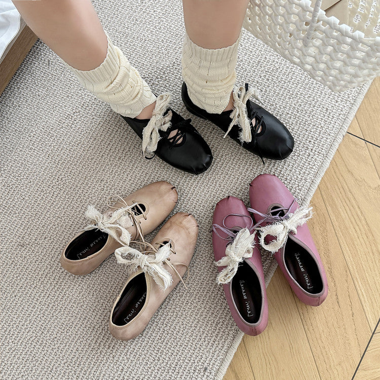 Karin Luna In Stock In Stock  Xiaohongshu Hot Sale Full Leather Round Toe Deep Mouth Single Shoes