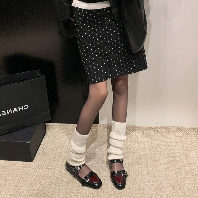 Karin Luna In Stock Spot Goods One-Strap Height-Increasing Belt Buckle Single Shoes