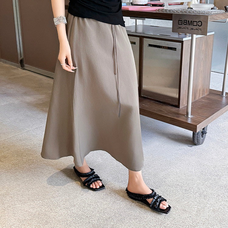 Karin Luna In Stock   Spot Goods  Niche Design Square-Toed Pleated Flat Slippers