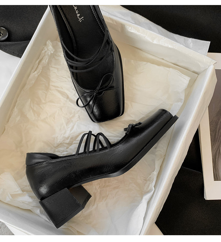 Karin Luna Hot Item Hot Item Xiaohongshu Hot Item  Comes with Bowknot Mary Jane Flats