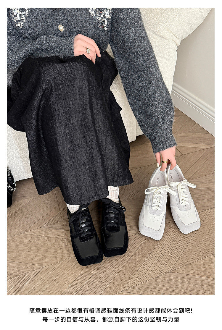 Karin Luna Casual Shoes Series~  In stock Lace-up Thick-soled Deep Mouth Single Shoes