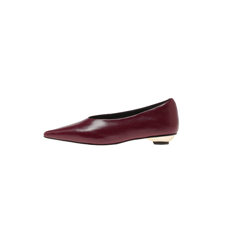 Karin Luna In Stock Spot Goods Classic three-color pointed toe metal heel shoes