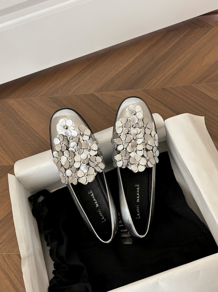 Karin Luna Casual Shoes Series~  Spot Goods In Stock Floral British Style Deep Mouth Single Shoes
