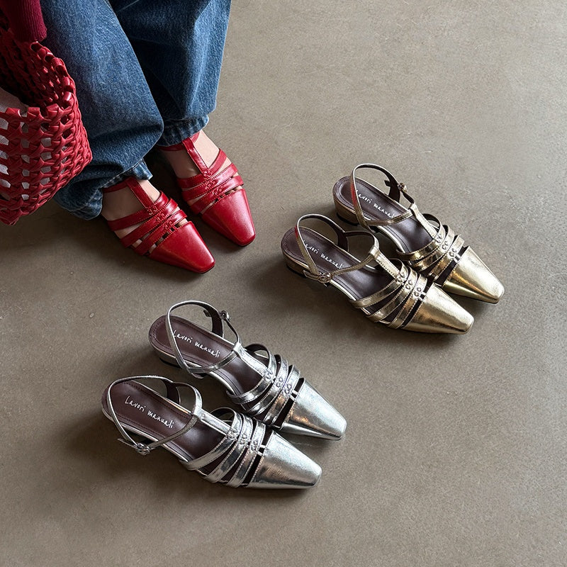Karin Luna Classic Old Money Style Closed Toe Sandals