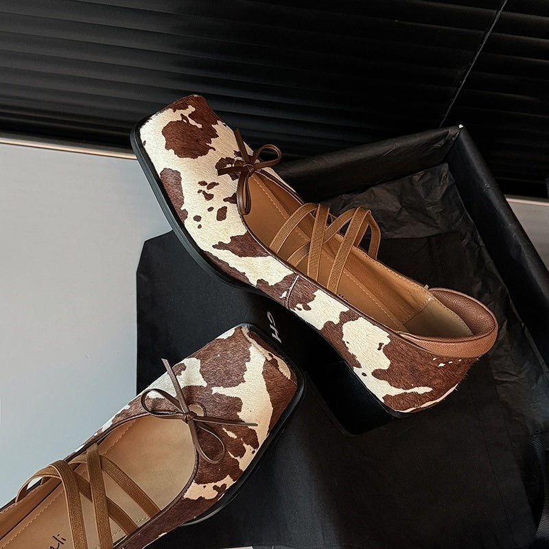 Karin Luna Hot Item Hot Item Xiaohongshu Hot Item  Comes with Bowknot Mary Jane Flats