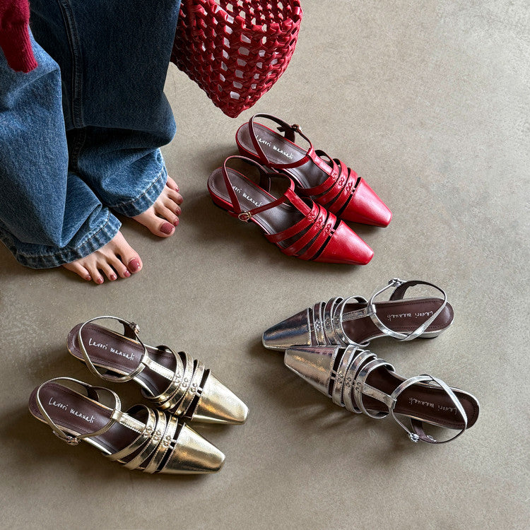 Karin Luna Classic Old Money Style Closed Toe Sandals