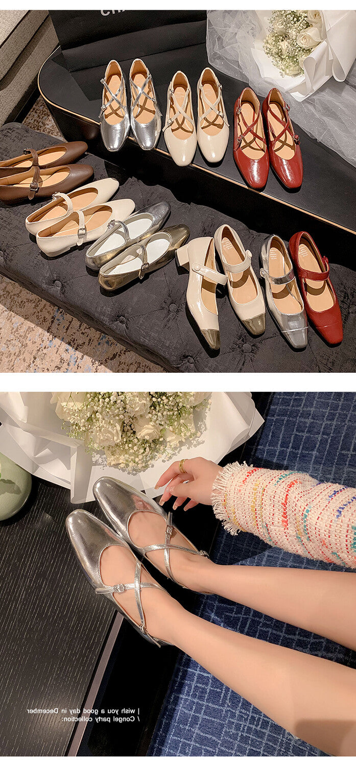 Karin Luna Bestseller Available for sale all seasons Mary Jane with built-in data Full Leather Single Shoes Go ahead with confidence